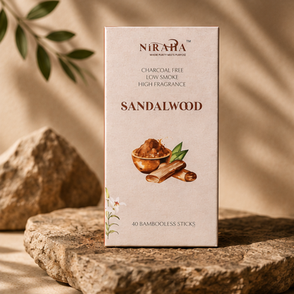 Sandalwood Incense Sticks - 40 Sticks Pack