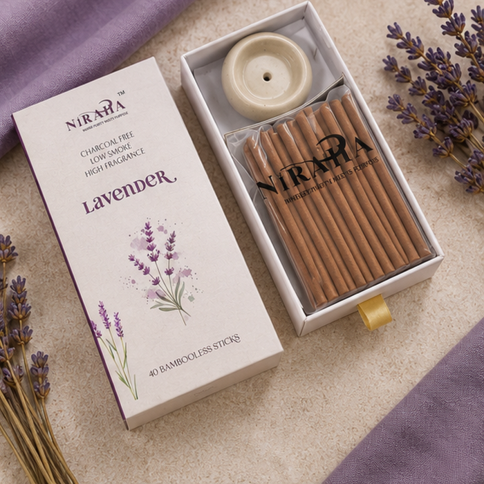 Lavender Incense Sticks - 40 Sticks Pack