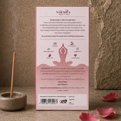 Rose Incense Sticks - 40 Sticks Pack