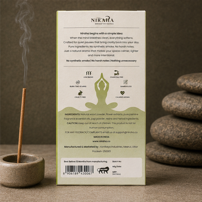 Jasmine Incense Sticks - 40 Sticks Pack