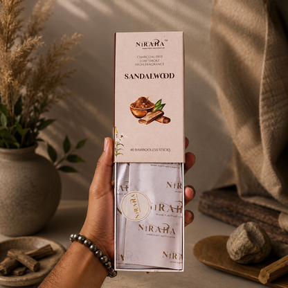 Sandalwood Incense Sticks - 40 Sticks Pack