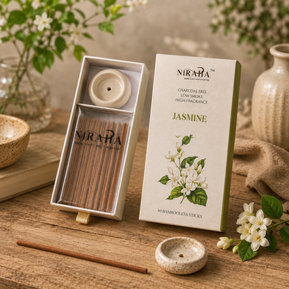 Jasmine Incense Sticks - 40 Sticks Pack