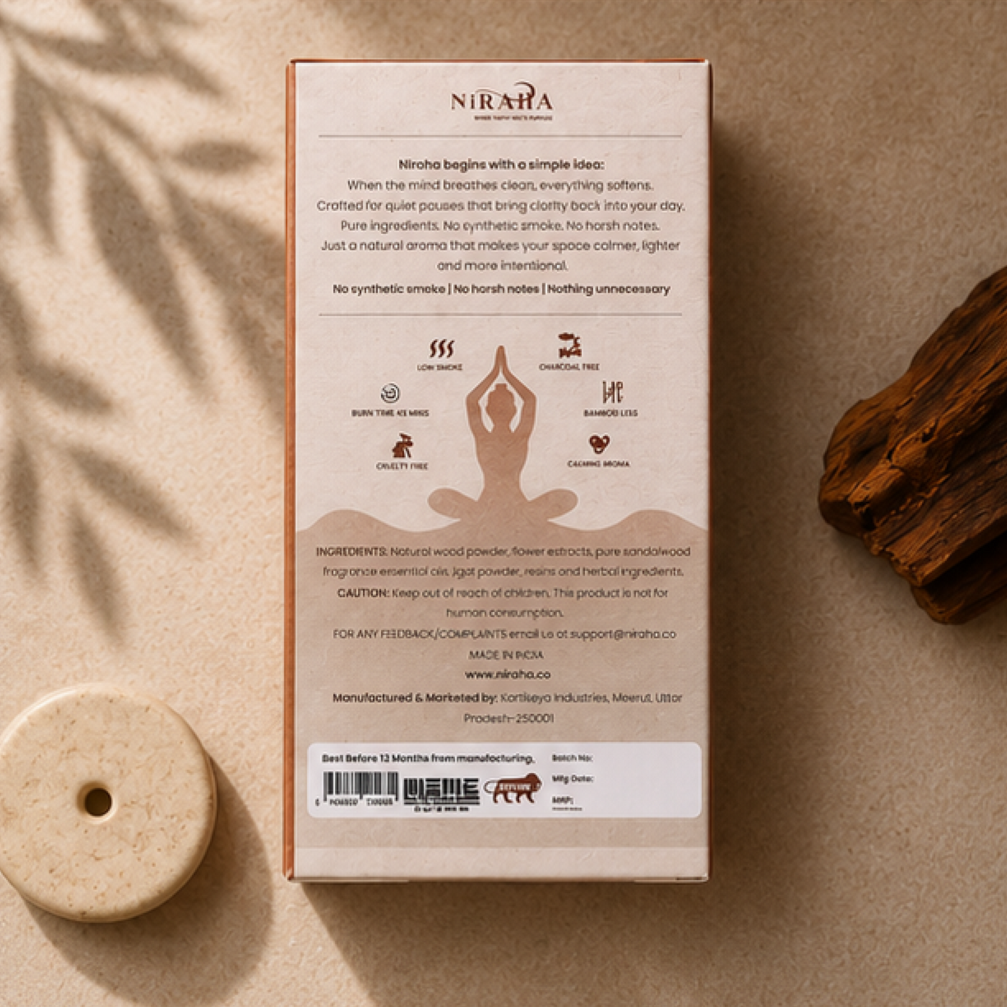 Sandalwood Incense Sticks - 40 Sticks Pack