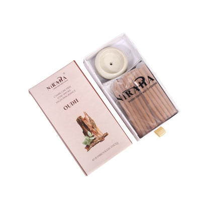 Niraha Oudh Incense Sticks Charcoal Free Low Smoke 40 Sticks