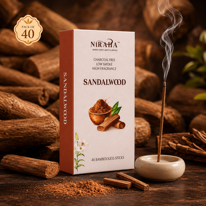 Sandalwood Incense Sticks - 40 Sticks Pack