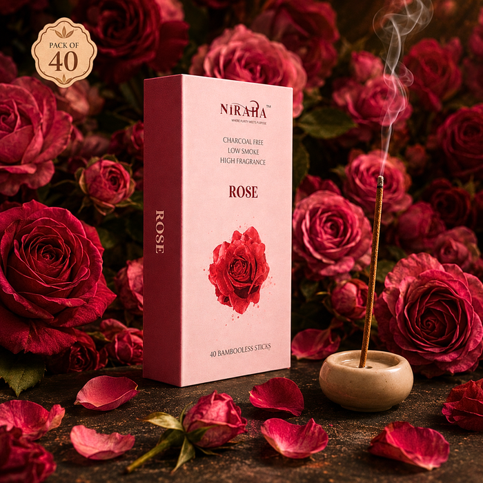 Rose Incense Sticks - 40 Sticks Pack