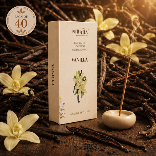 Vanilla Incense Sticks - 40 Sticks Pack