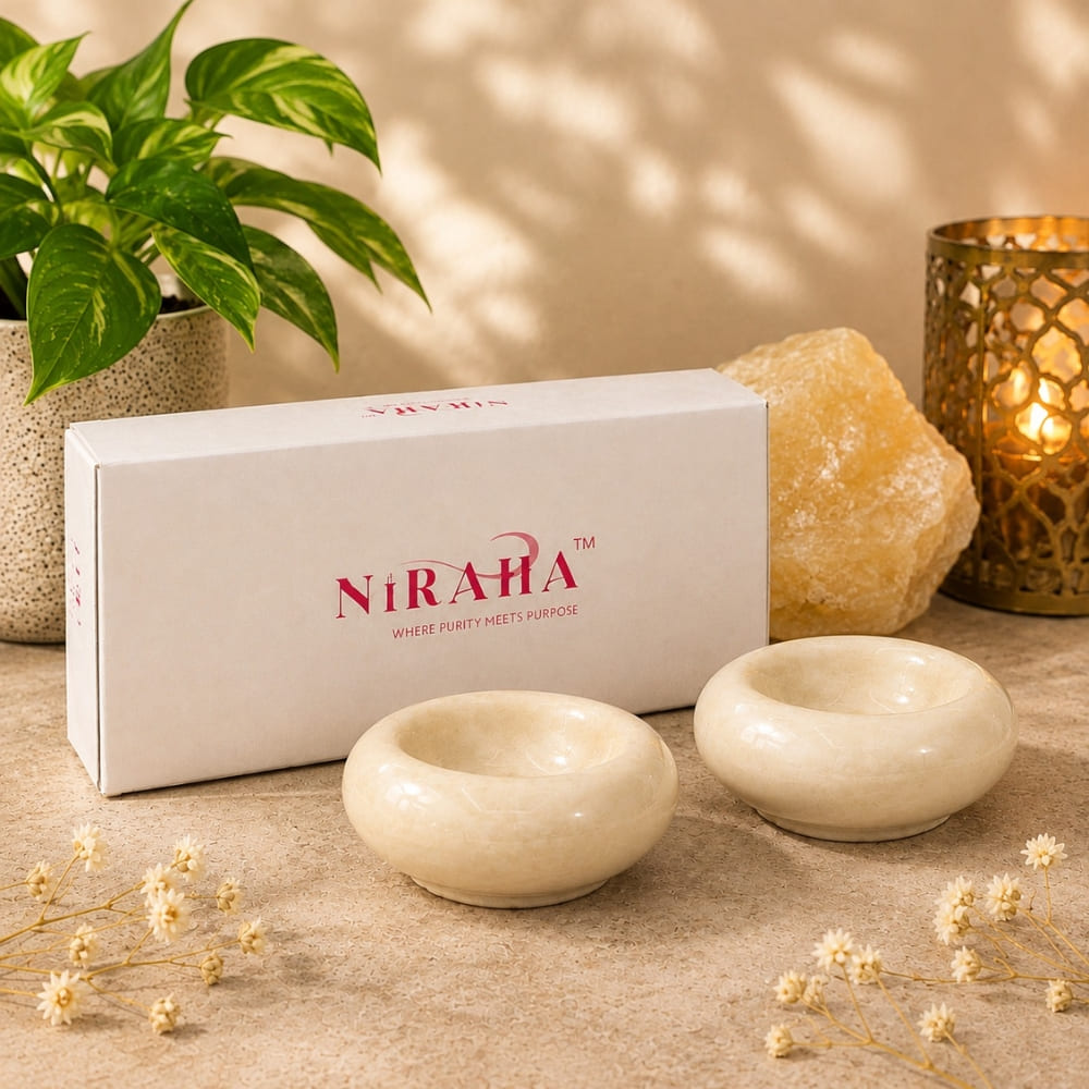 Niraha Premium Ceramic Dhoop Stand (Set of 2)