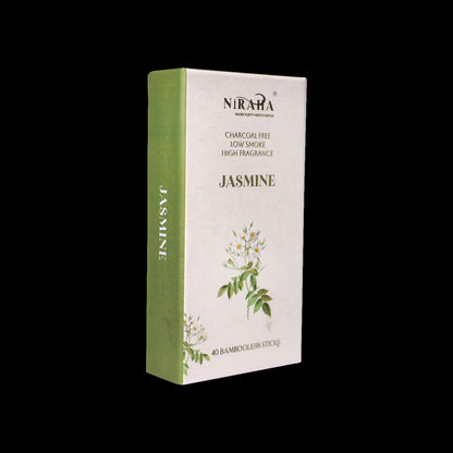 Niraha Jasmine Incense Sticks Charcoal Free Low Smoke 40 Sticks