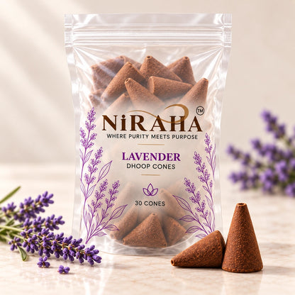 Niraha Lavender Dhoop Bati – 30 Cones Value Pack