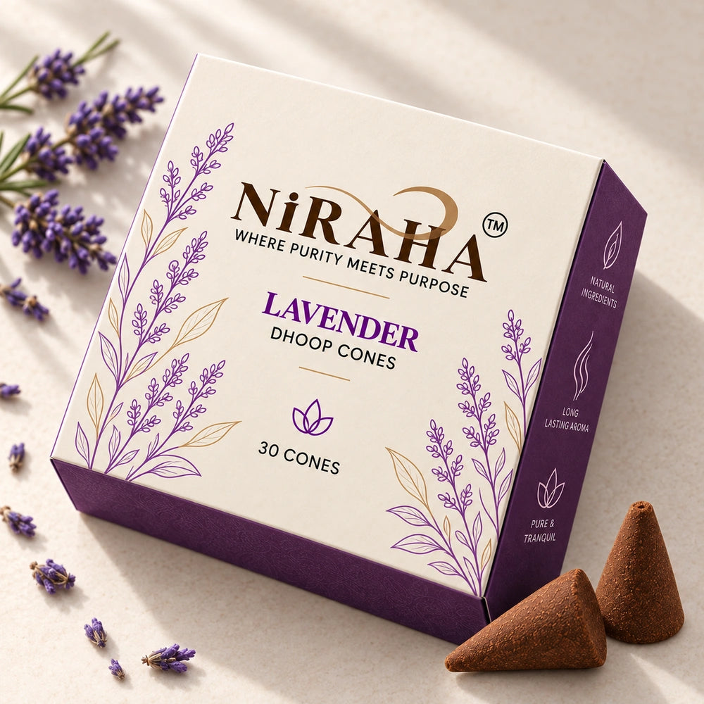 Niraha Lavender Dhoop Bati – 30 Cones Value Pack