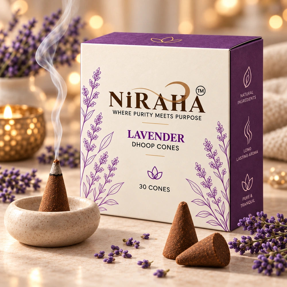 Niraha Lavender Dhoop Bati – 30 Cones Value Pack