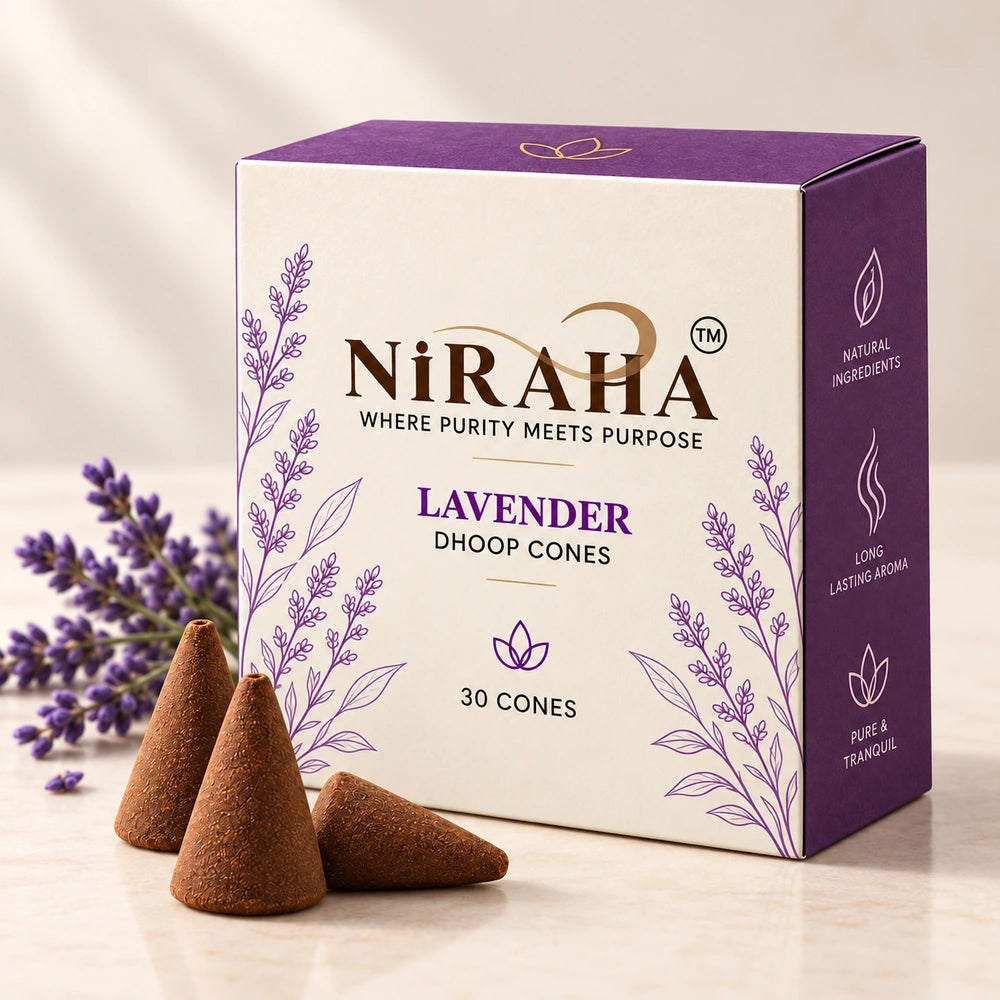 Niraha Lavender Dhoop Bati – 30 Cones Value Pack