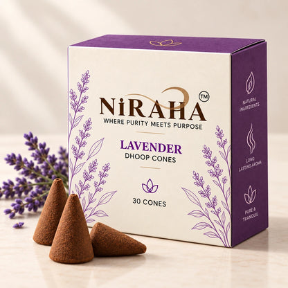 Niraha Lavender Dhoop Bati – 30 Cones Value Pack