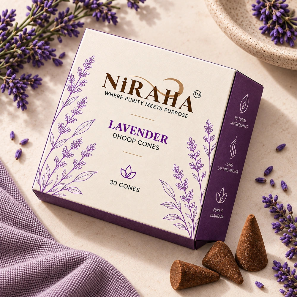 Niraha Lavender Dhoop Bati – 30 Cones Value Pack
