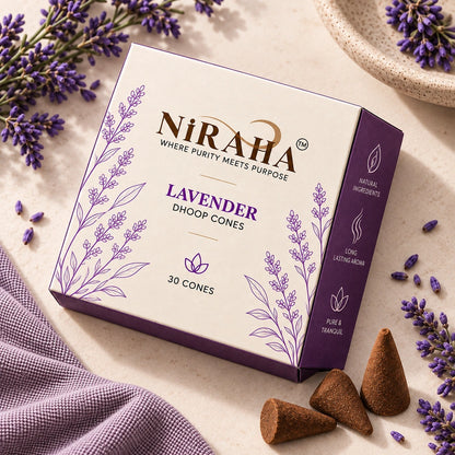 Niraha Lavender Dhoop Bati – 30 Cones Value Pack